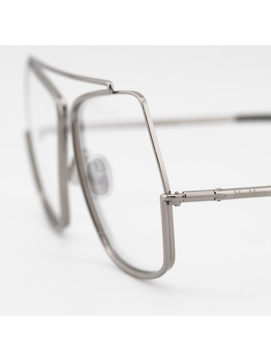 Max Mara MM5118-B 014 Eyeglasses Silver 58mm Square Frame main image 4